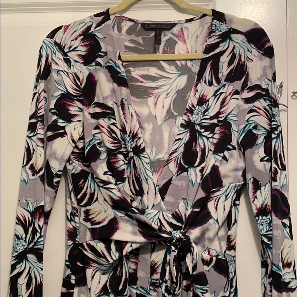 BCBG long flower dress. Size L - Picture 2 of 4